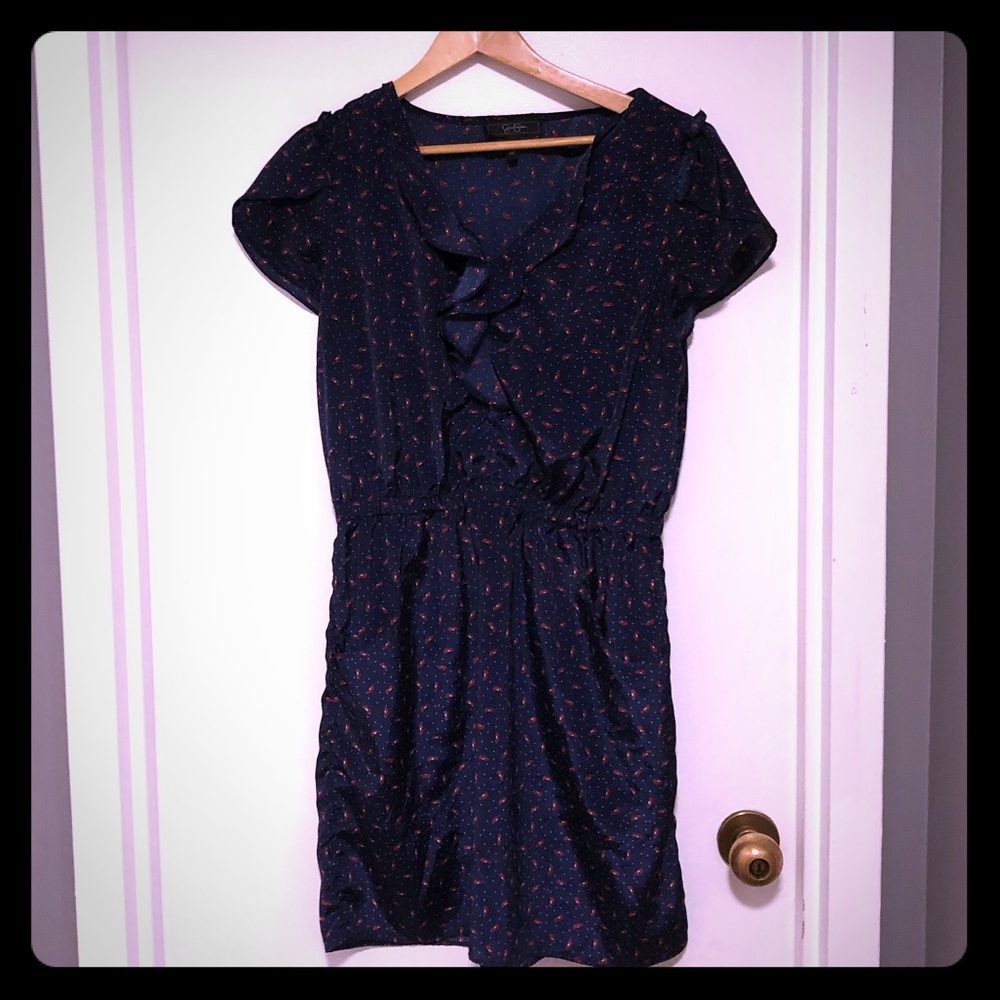 JESSICA SIMPSON ruffle front dress with POCKETS